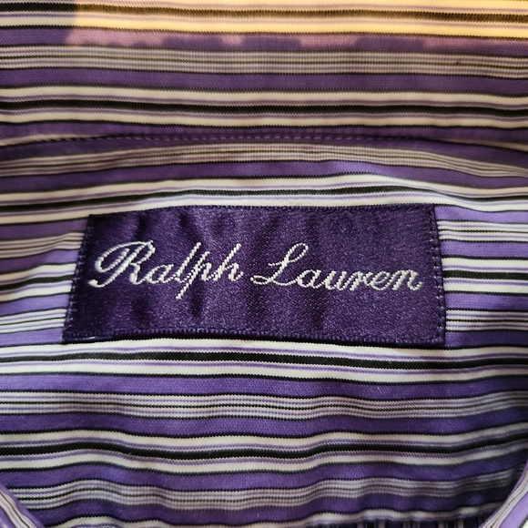 RALPH LAUREN PURPLE LABEL FRENCH CUFF DRESS SHIRT SZ 16 - Picture 2 of 4